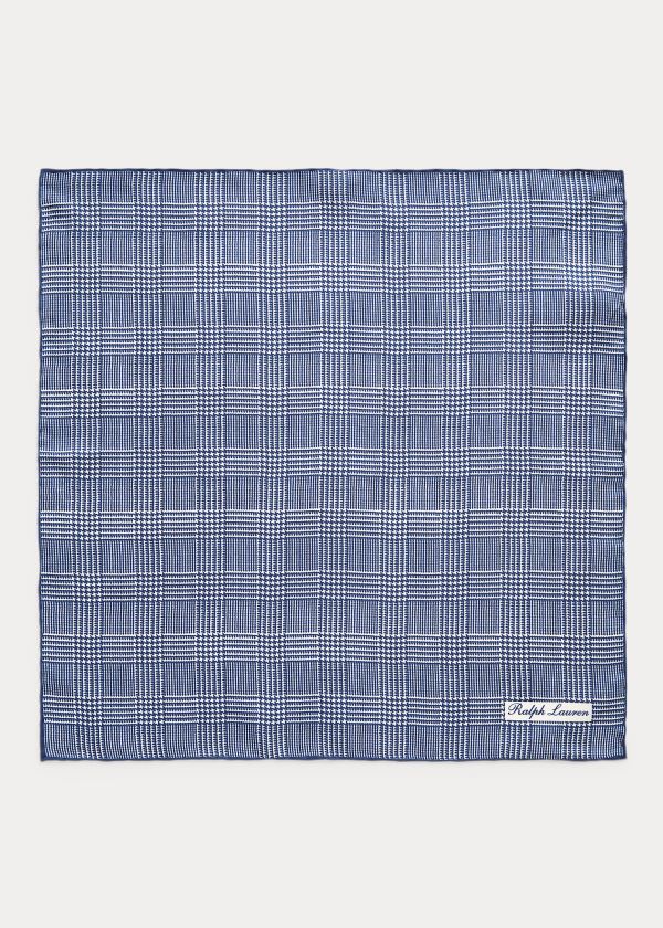 Men's Ralph Lauren Glen Plaid Silk Pocket Square | 364819OSN